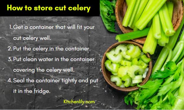 How To Store Celery In The Fridge Cut Sticks Root Fresh Kitchen Lily