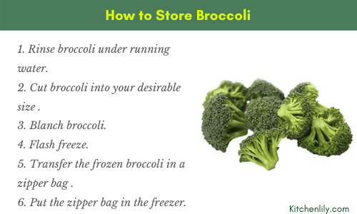 How to store broccoli