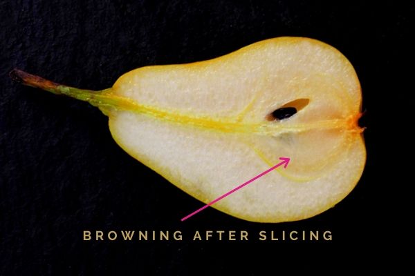 pears browning when cut